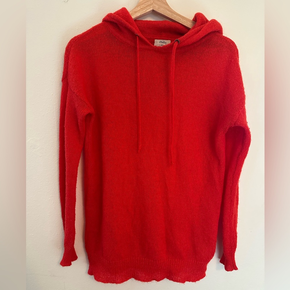 Wallace for‎ Madewell Red Women's Hoodie Sweater mohair blend size XS